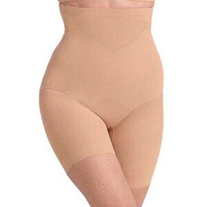 NWT Honeylove SuperPower High Compression Breathable Sculpt Shorts in Sand Sz L